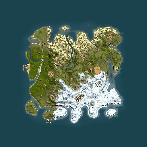 Rust map seed 170765989, 3650x3650m top-down preview