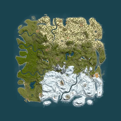 Rust map seed 1676341064, 5750x5750m top-down preview