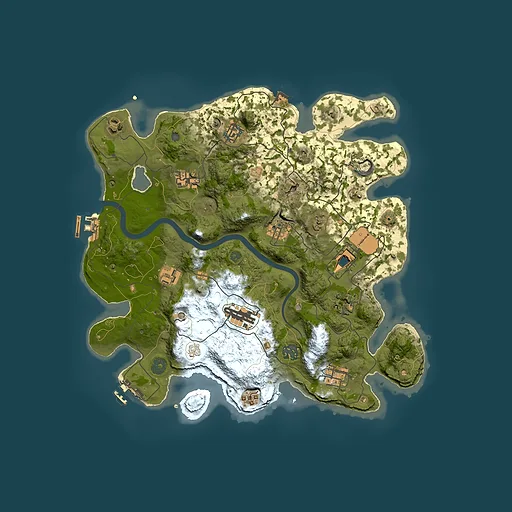 Rust map seed 1533602038, 3600x3600m top-down preview