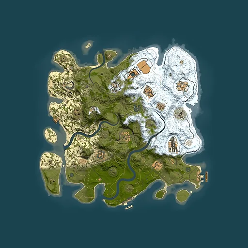 Rust map seed 158169444, 3750x3750m top-down preview