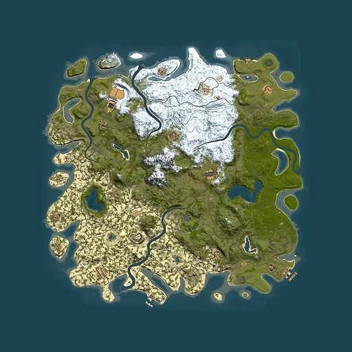 Rust map seed 2089162709, 5300x5300m top-down preview
