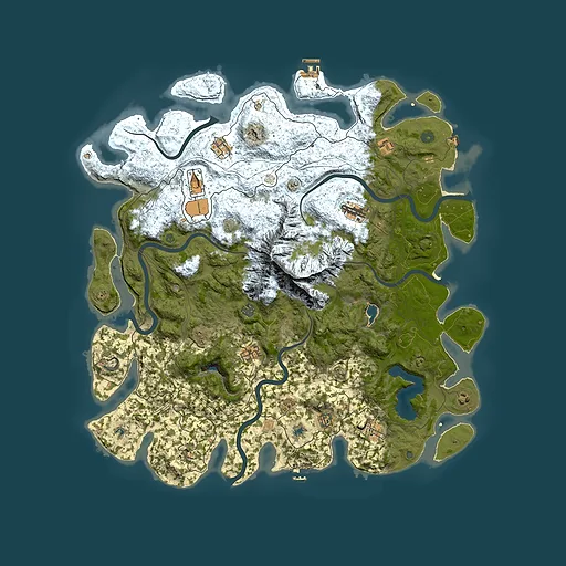 Rust map seed 769395612, 5150x5150m top-down preview