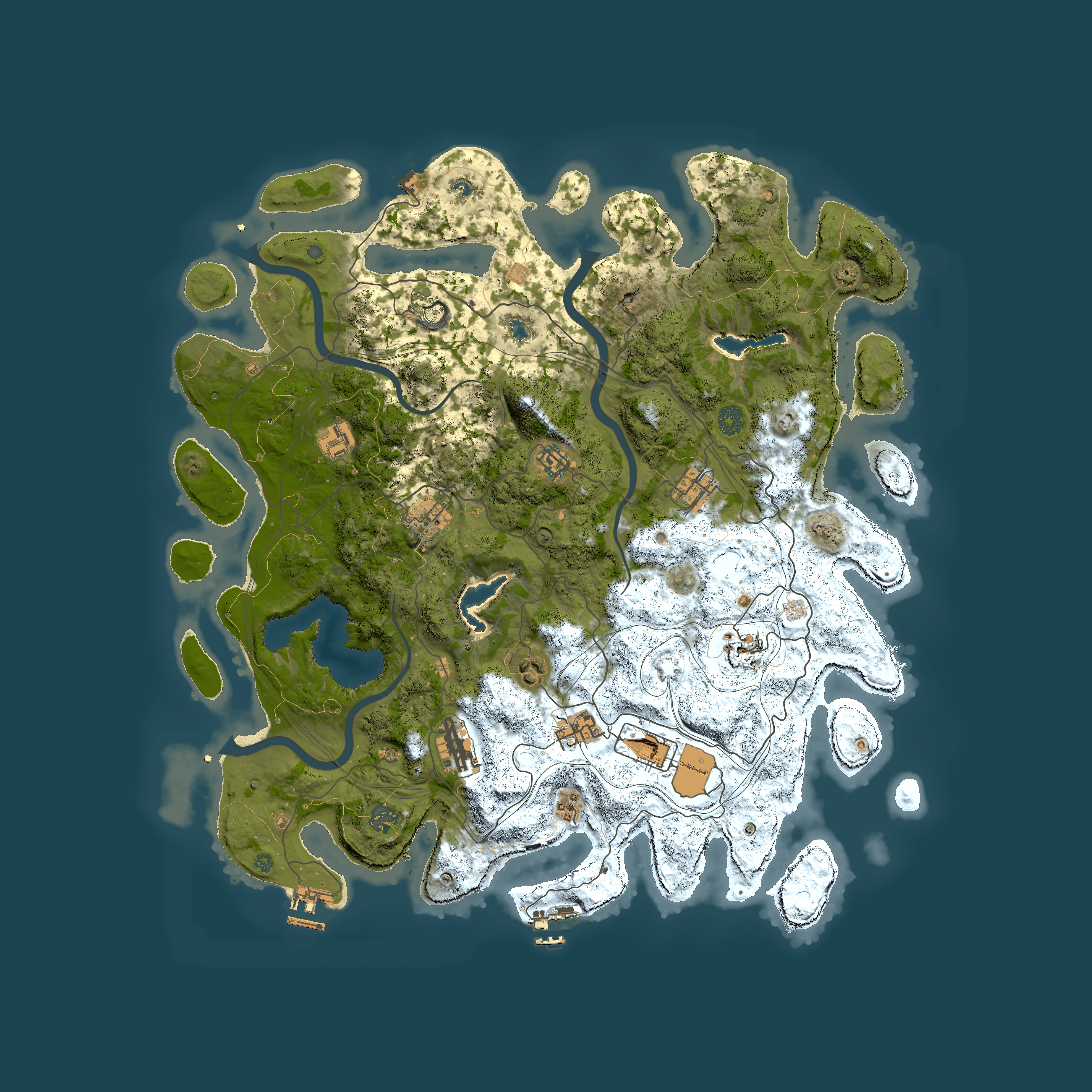 Full top-down render of Rust map seed 1478393235, 4550x4550m