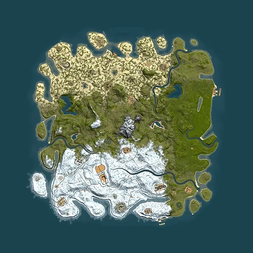 Rust map seed 2088632201, 5450x5450m top-down preview
