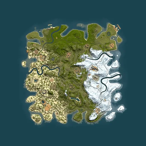 Rust map seed 724177095, 4300x4300m top-down preview