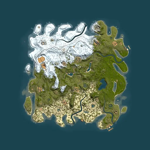 Rust map seed 1299875718, 4500x4500m top-down preview