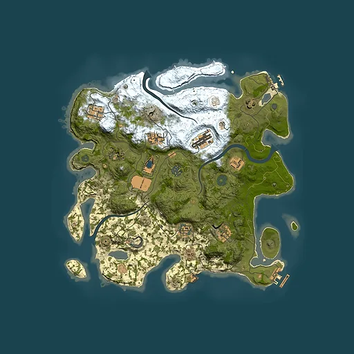 Rust map seed 1067453059, 3650x3650m top-down preview