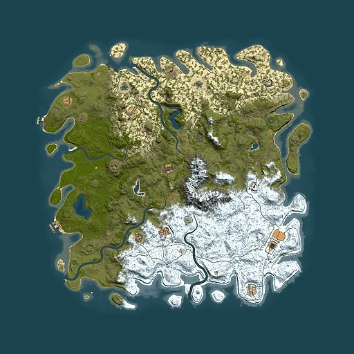 Rust map seed 344698564, 6000x6000m top-down preview