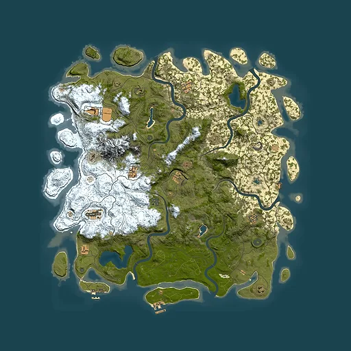 Rust map seed 146265539, 5300x5300m top-down preview
