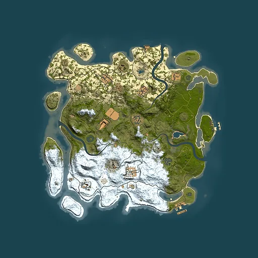 Rust map seed 1032439755, 4000x4000m top-down preview