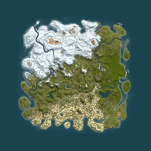 Rust map seed 131944208, 5550x5550m top-down preview