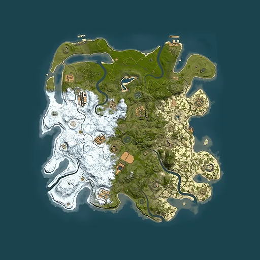 Rust map seed 1598052264, 4150x4150m top-down preview