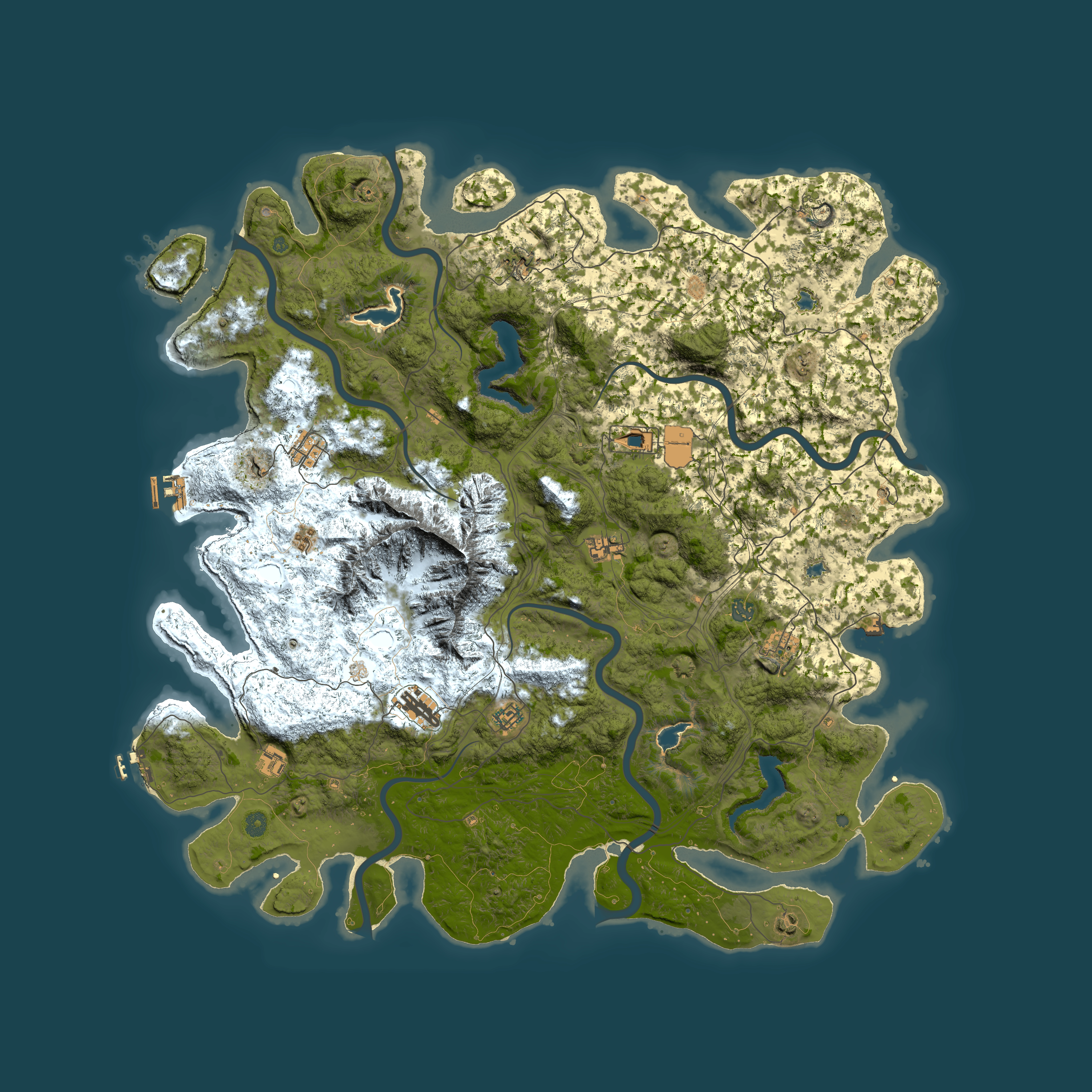 Full top-down render of Rust map seed 229716539, 5500x5500m
