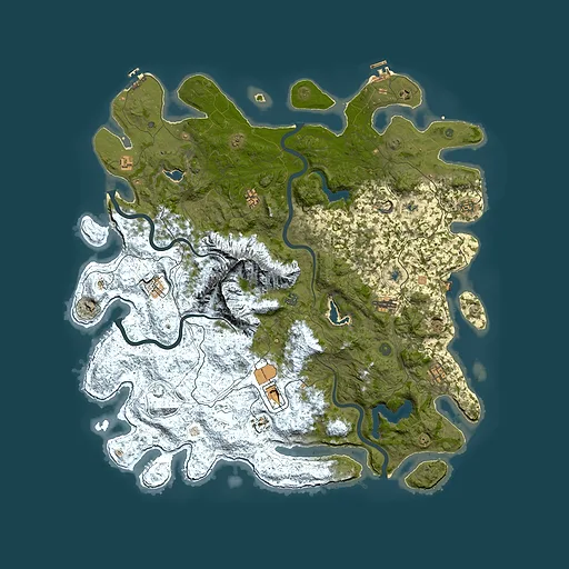 Rust map seed 509546735, 5500x5500m top-down preview
