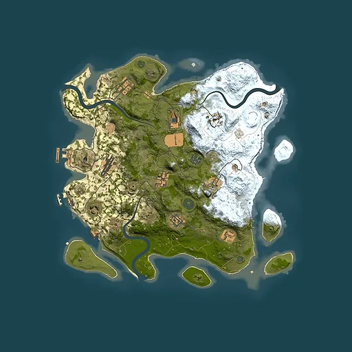 Rust map seed 1715651503, 3650x3650m top-down preview