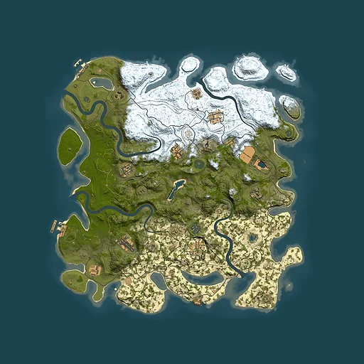 Rust map seed 2122180126, 4450x4450m top-down preview