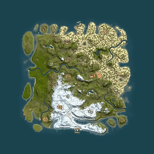 Rust map seed 393740119, 4950x4950m top-down preview
