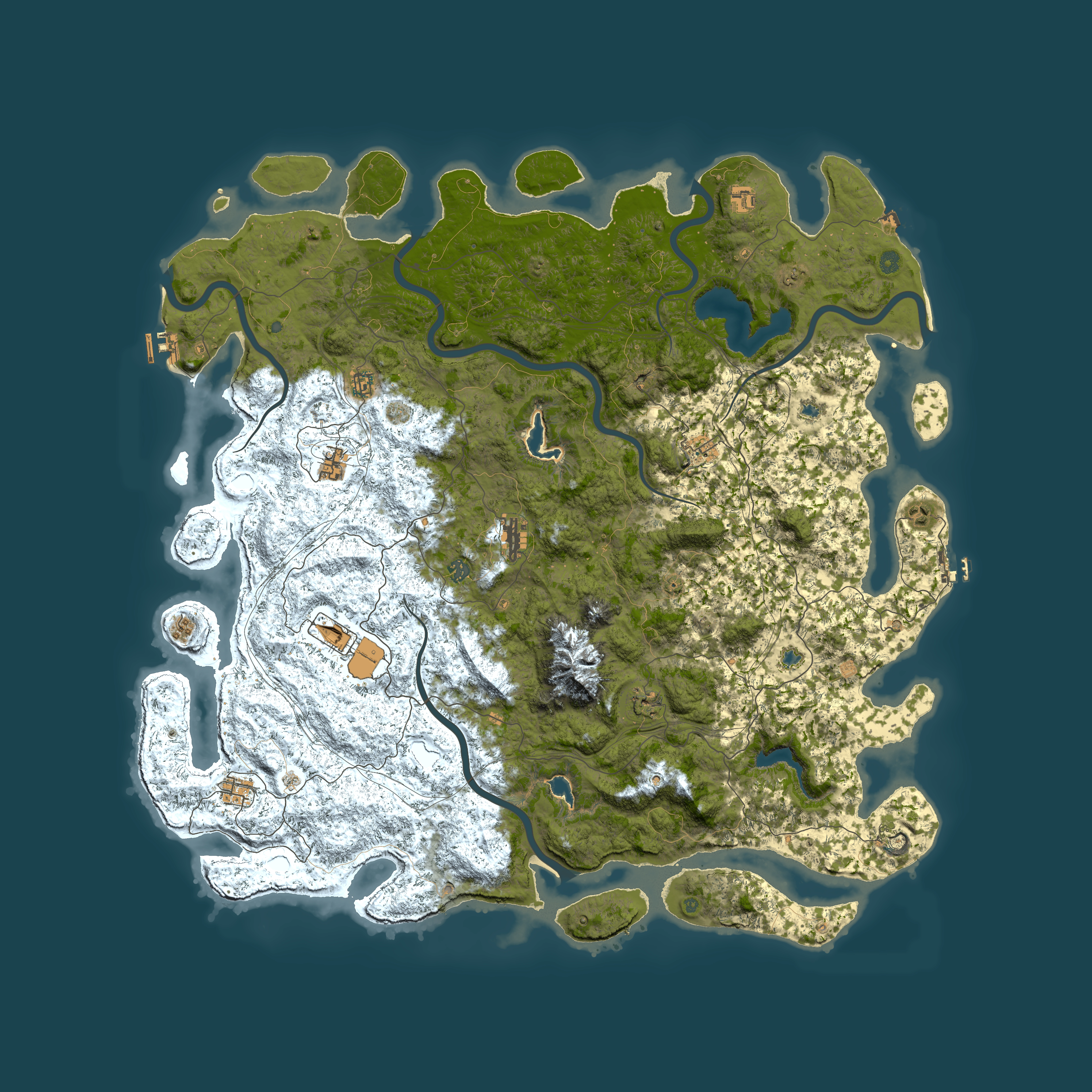 Full top-down render of Rust map seed 984272342, 5950x5950m