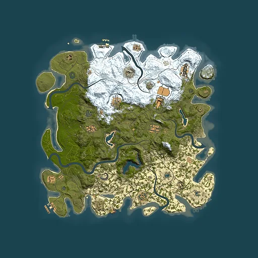 Rust map seed 86290823, 4550x4550m top-down preview