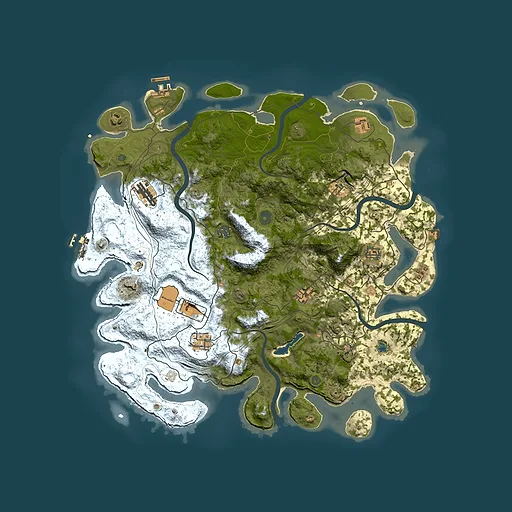 Rust map seed 1168533084, 4350x4350m top-down preview