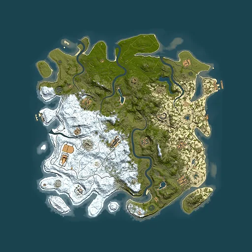 Rust map seed 595299960, 4850x4850m top-down preview