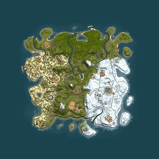 Rust map seed 1848849938, 4000x4000m top-down preview