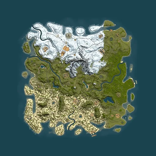 Rust map seed 1568736082, 5450x5450m top-down preview