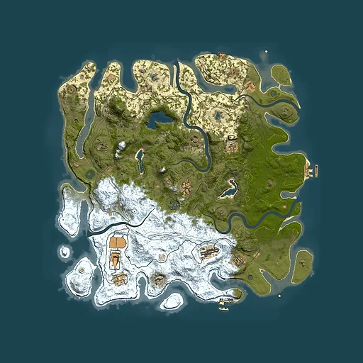 Rust map seed 330275123, 4600x4600m top-down preview