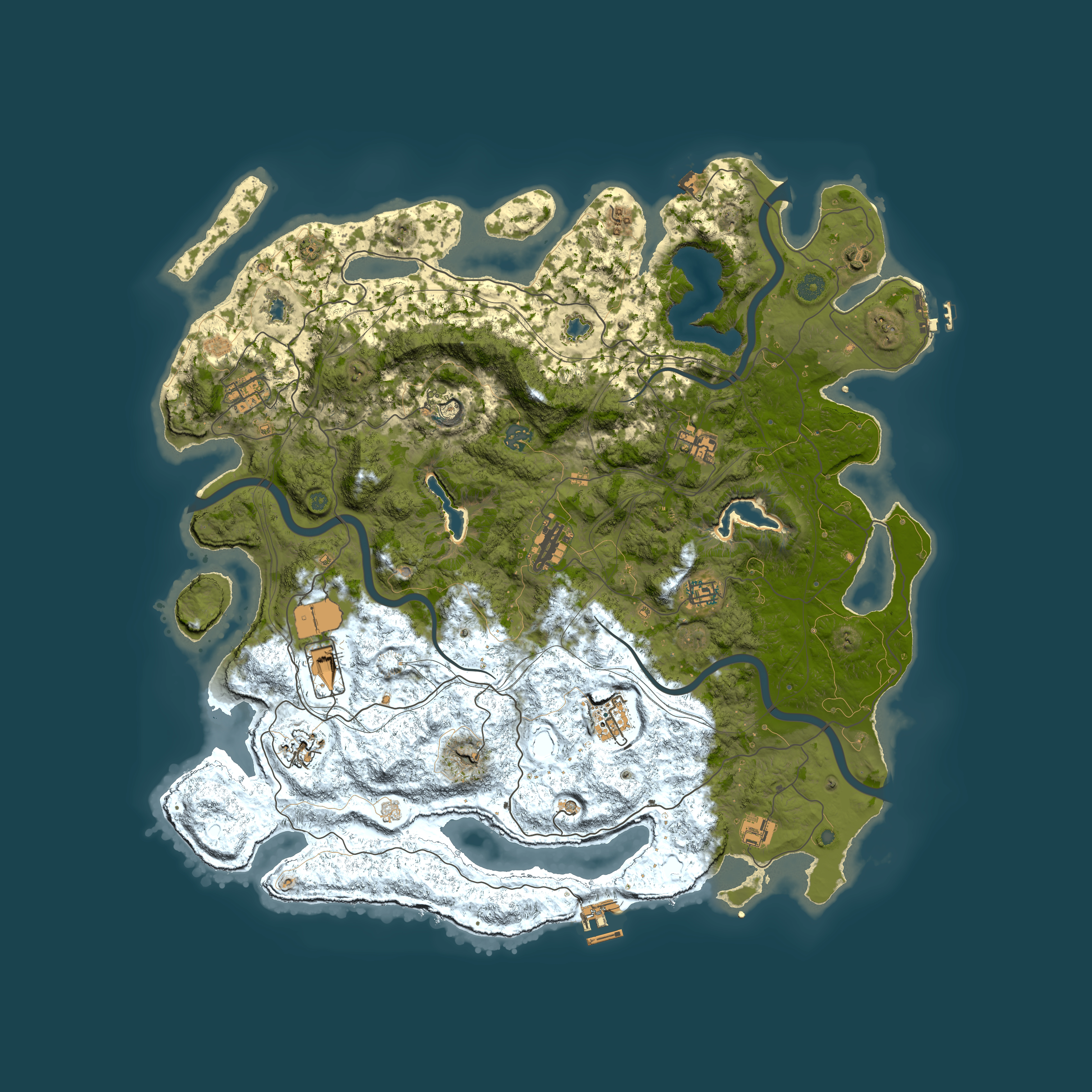 Full top-down render of Rust map seed 1690651036, 4750x4750m
