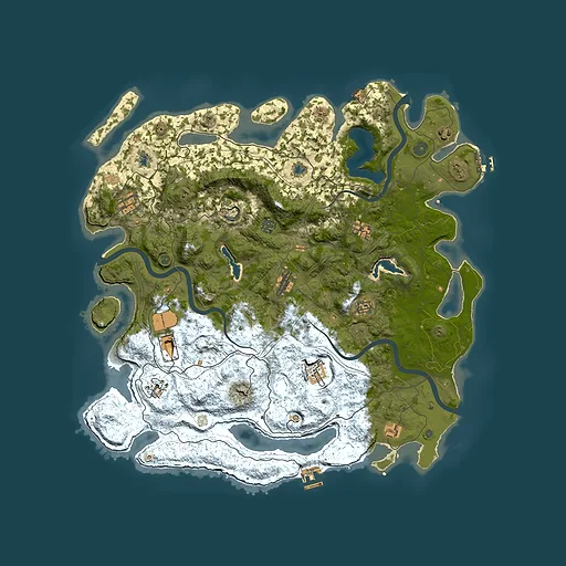 Rust map seed 1690651036, 4750x4750m top-down preview