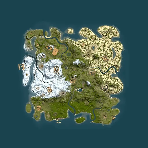 Rust map seed 150905908, 4200x4200m top-down preview