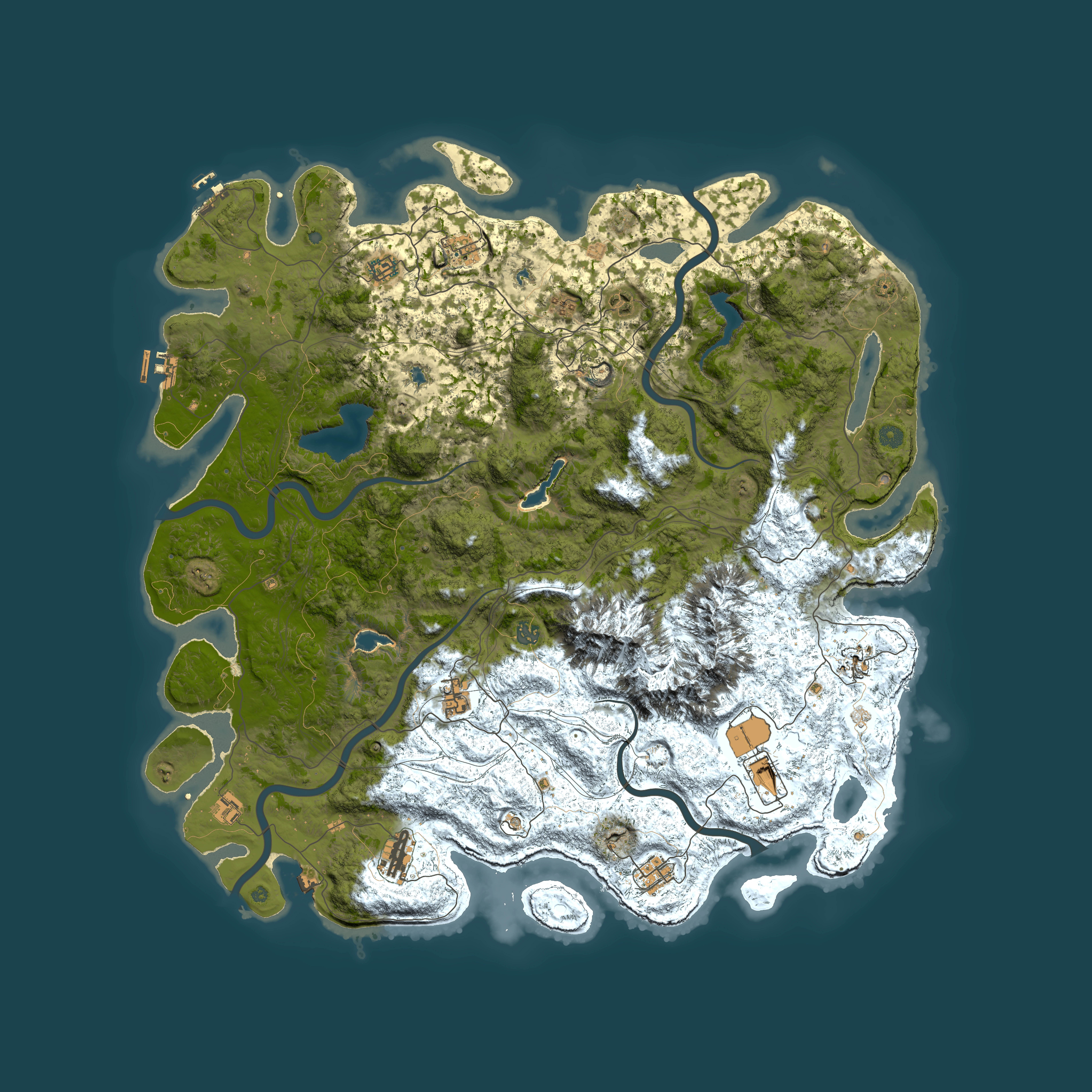 Full top-down render of Rust map seed 316330368, 5400x5400m