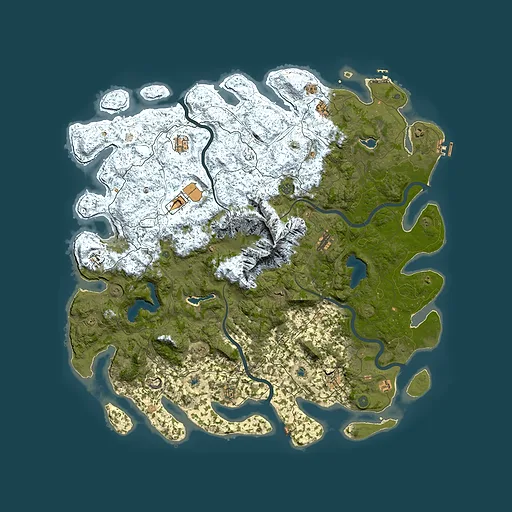 Rust map seed 434411988, 5800x5800m top-down preview
