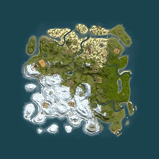 Rust map seed 1262850324, 4350x4350m top-down preview