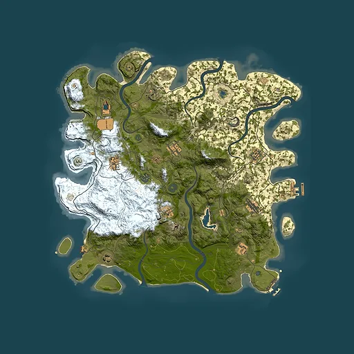 Rust map seed 1065633631, 4400x4400m top-down preview