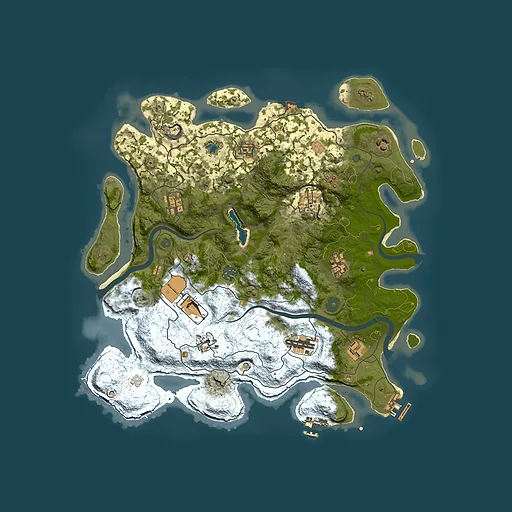 Rust map seed 540060062, 4000x4000m top-down preview