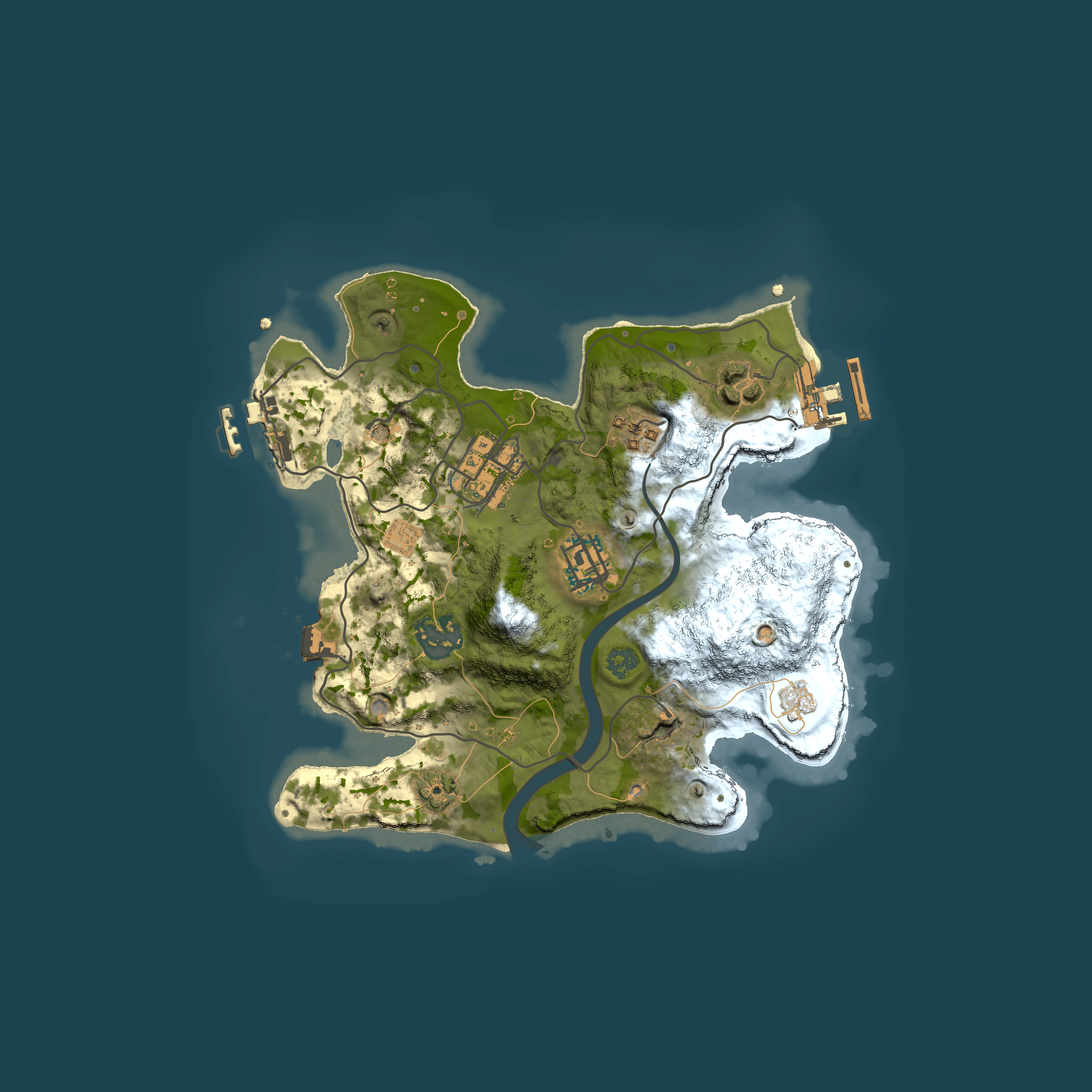 Full top-down render of Rust map seed 1403694162, 2500x2500m