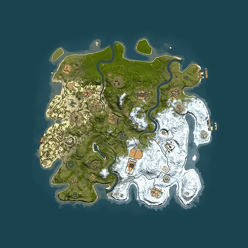 Rust map seed 650990779, 4000x4000m top-down preview