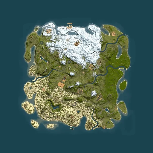 Rust map seed 4584875, 4800x4800m top-down preview