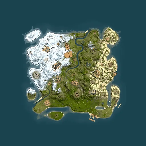 Rust map seed 65011282, 3500x3500m top-down preview