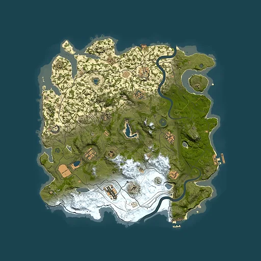 Rust map seed 1097165596, 4000x4000m top-down preview