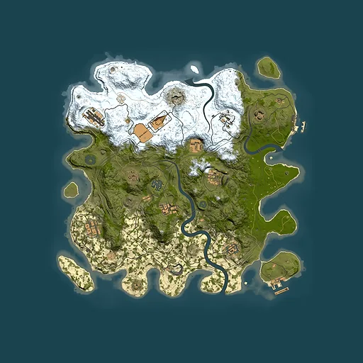 Rust map seed 1337, 3800x3800m top-down preview