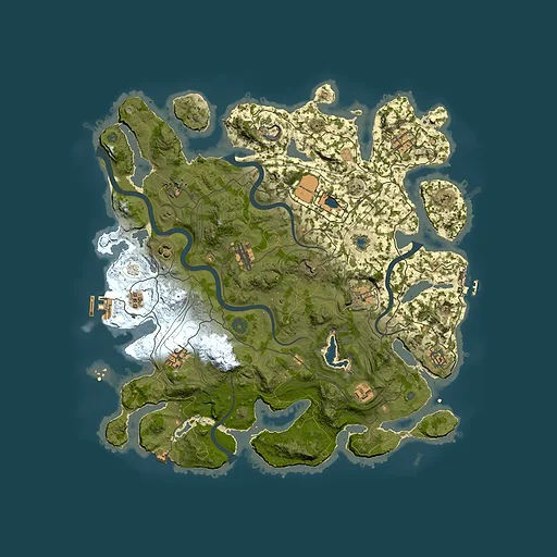 Rust map seed 1337, 4250x4250m top-down preview