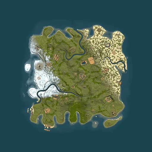 Rust map seed 1112022, 4250x4250m top-down preview