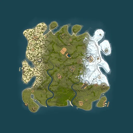 Rust map seed 1337, 4000x4000m top-down preview