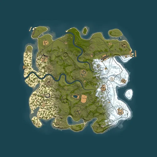 Rust map seed 1112022, 4000x4000m top-down preview