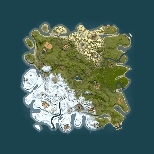 Rust map seed 1337, 4000x4000m top-down preview
