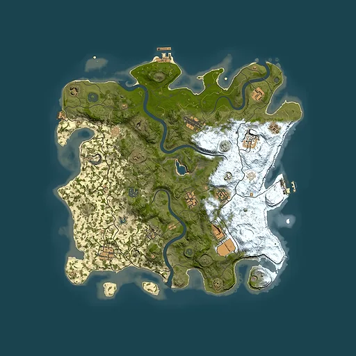 Rust map seed 975002867, 4000x4000m top-down preview