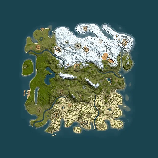 Rust map seed 1394139198, 4500x4500m top-down preview