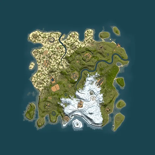 Rust map seed 1337, 3750x3750m top-down preview